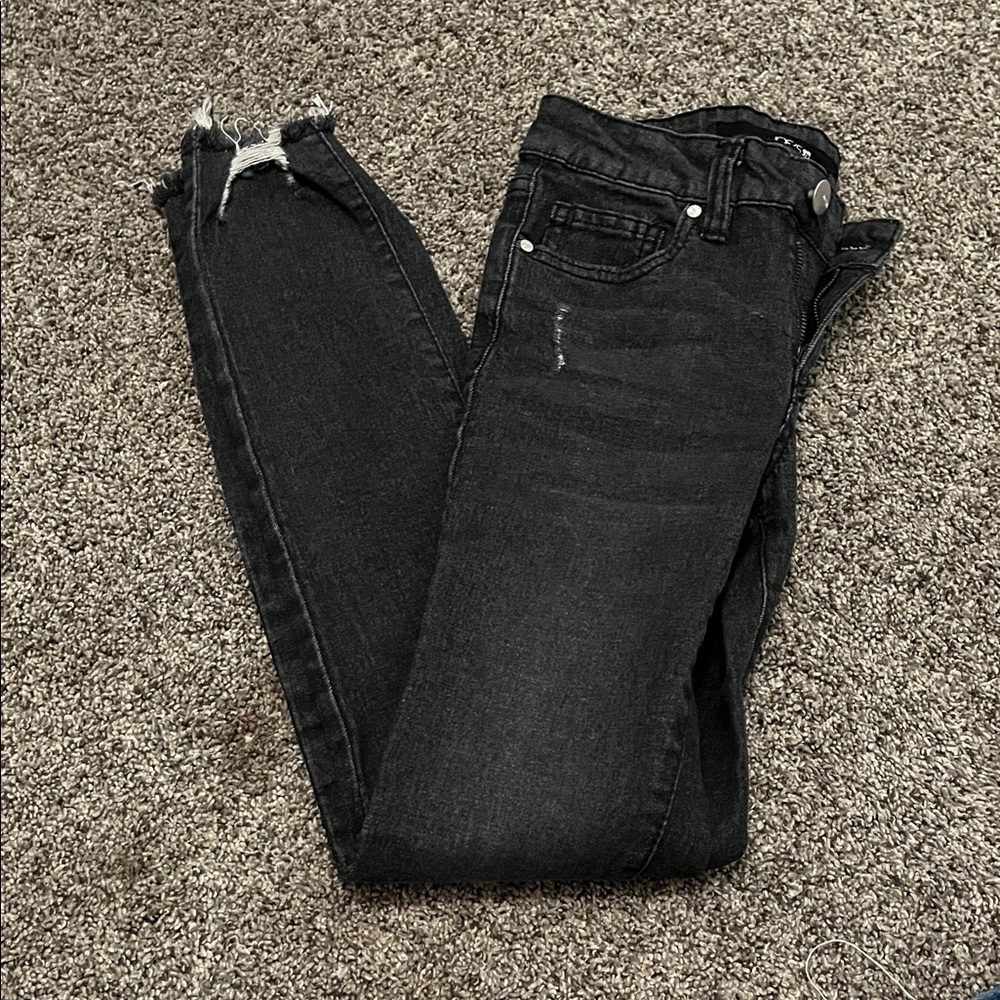 Stylish Black Distressed kids Jeans